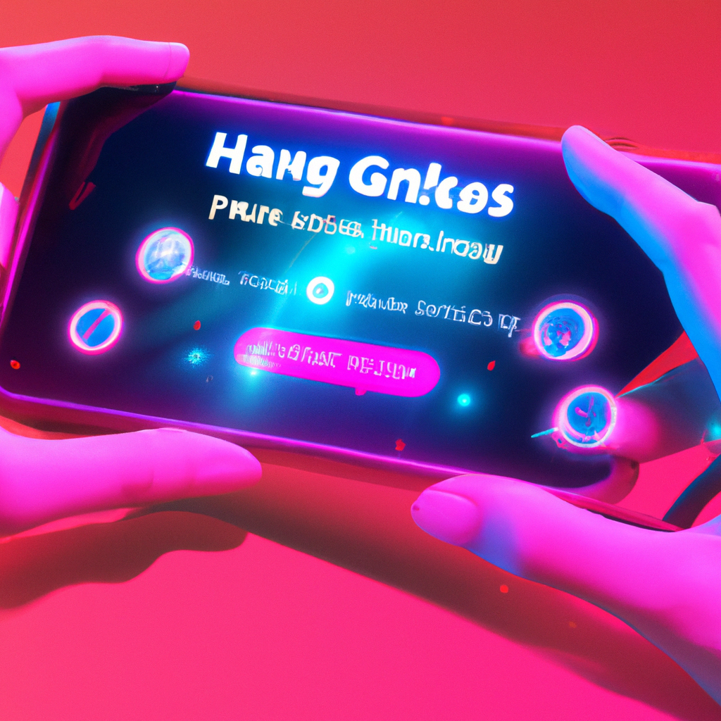 Player testimonial snapshot with neon interface